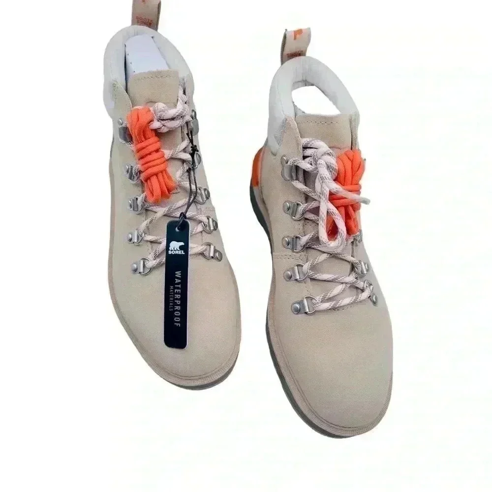 Sorel Women’s Hi-Line Suede Hiker Boots•Light Tan•Size 9•New With Box•